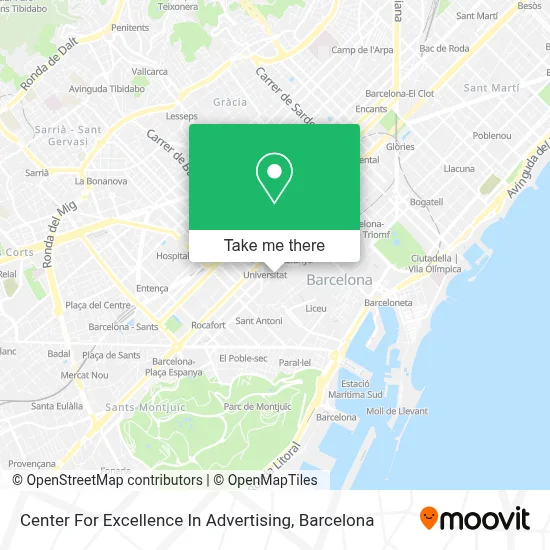 Center For Excellence In Advertising map