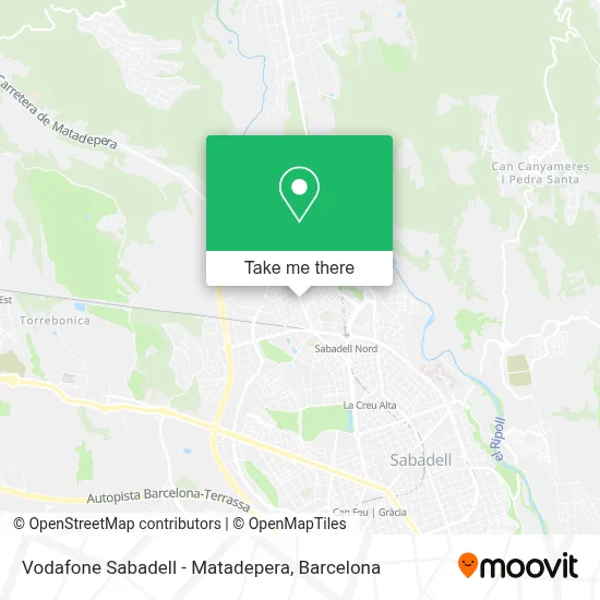 Vodafone Sabadell - Matadepera map