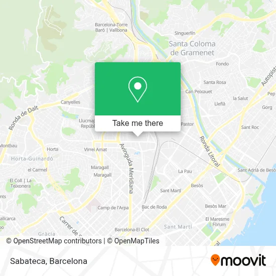 Sabateca map