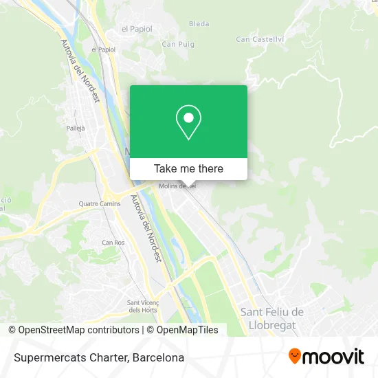 Supermercats Charter map