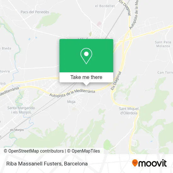 Riba Massanell Fusters map