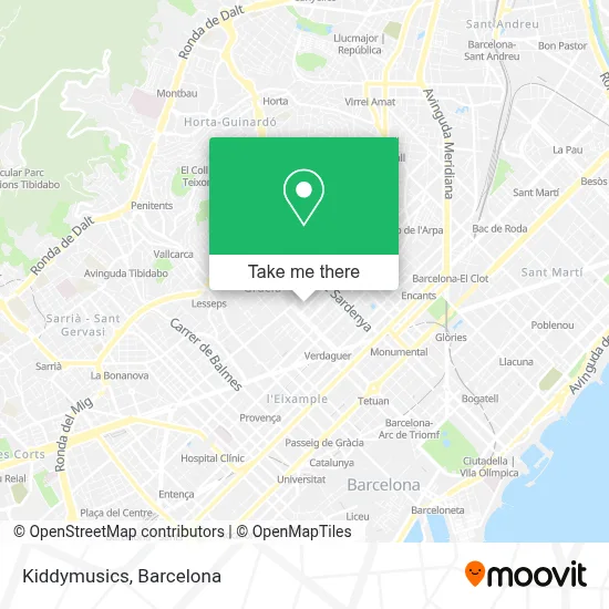 Kiddymusics map