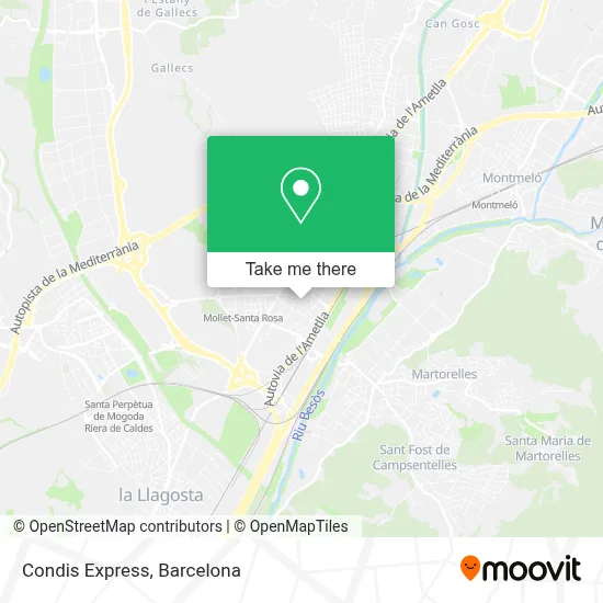 Condis Express map
