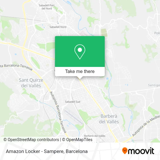 Amazon Locker - Sampere map