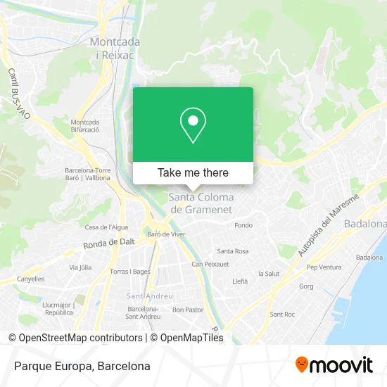 Parque Europa map