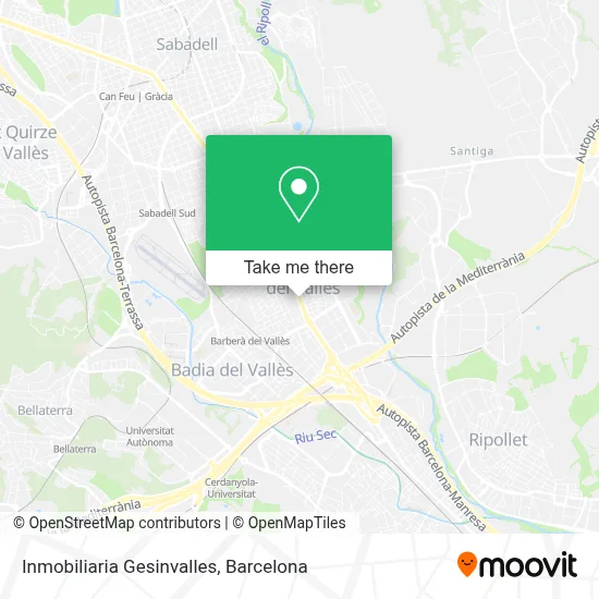 Inmobiliaria Gesinvalles map