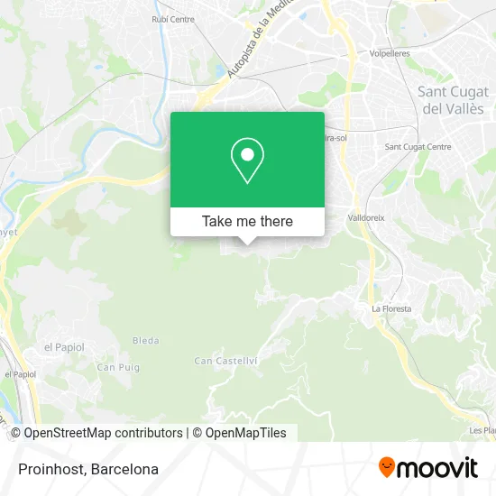 Proinhost map
