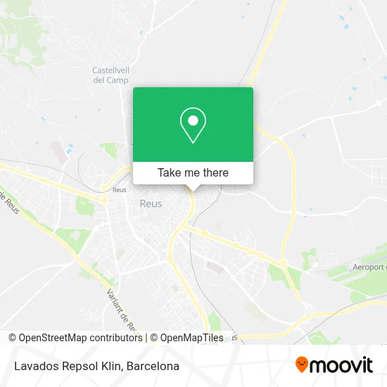 Lavados Repsol Klin map
