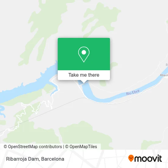 Ribarroja Dam map