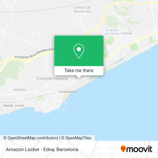 Amazon Locker - Edna map