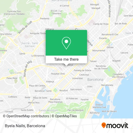 Byela Nails map