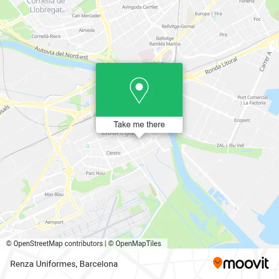 Renza Uniformes map