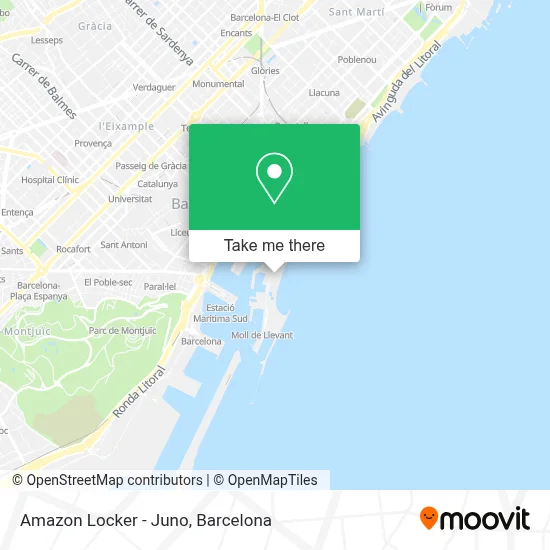 Amazon Locker - Juno map