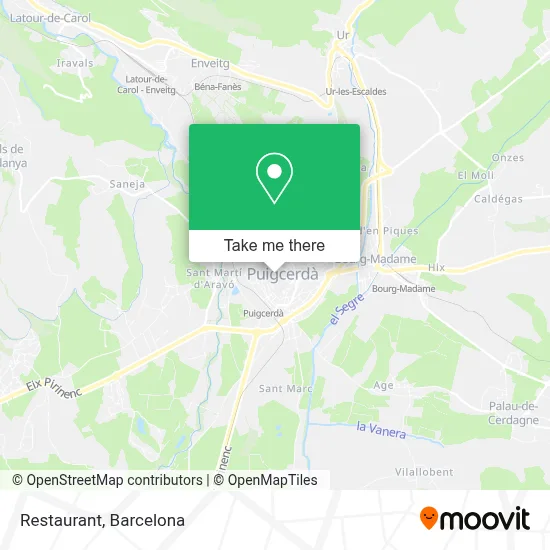 Restaurant map