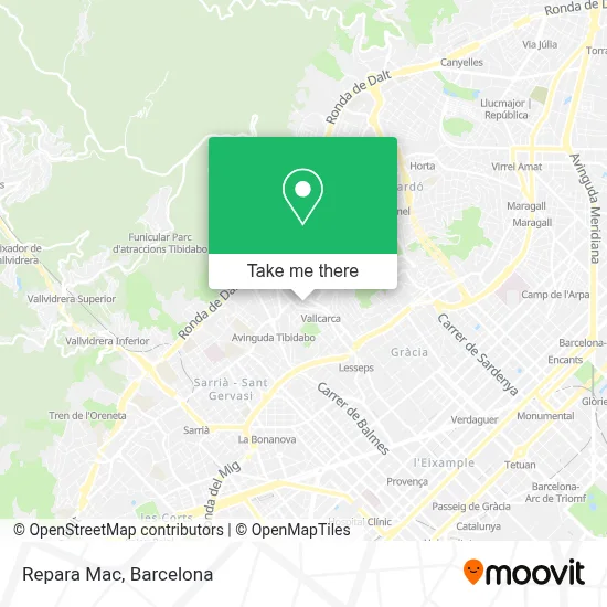 Repara Mac map