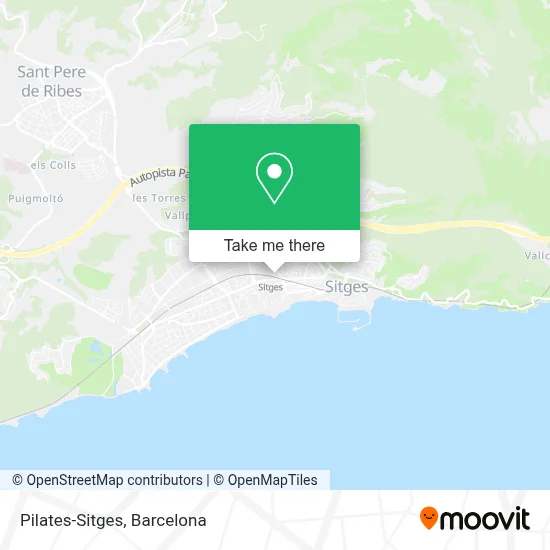 Pilates-Sitges map