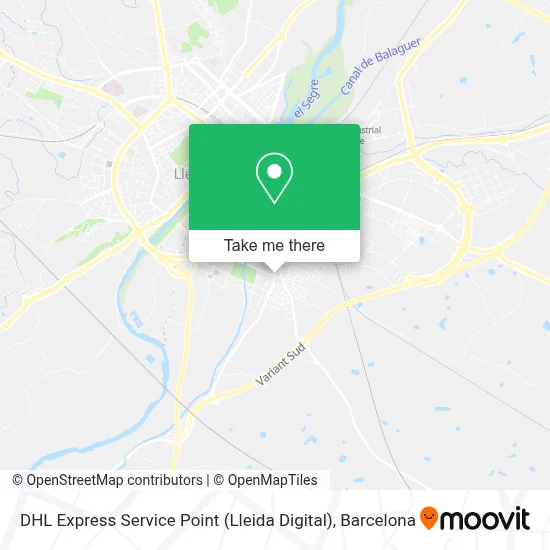 DHL Express Service Point (Lleida Digital) map
