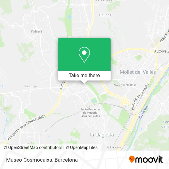 Museo Cosmocaixa map