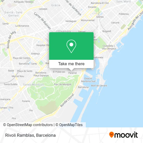 Rívoli Ramblas map