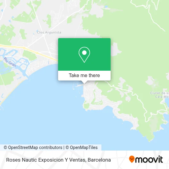 Roses Nautic Exposicion Y Ventas map
