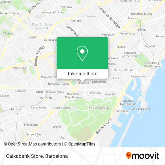 Caixabank Store map