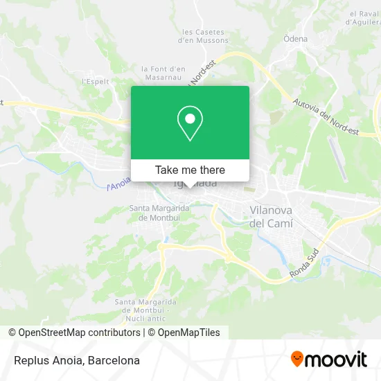 Replus Anoia map