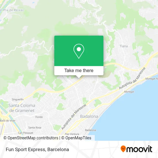 Fun Sport Express map