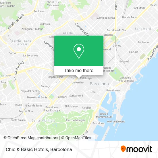 mapa Chic & Basic Hotels