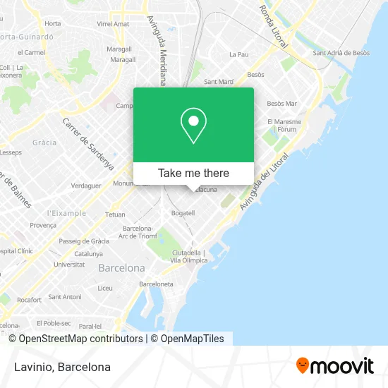 Lavinio map