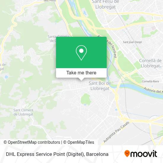 mapa DHL Express Service Point (Digitel)