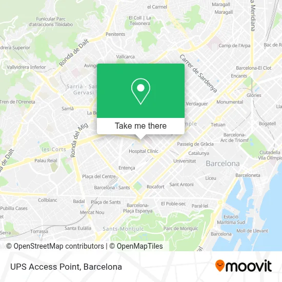 Ups Access Point map