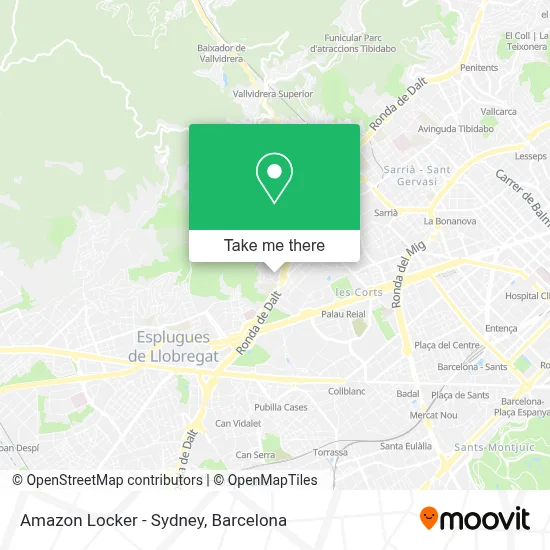 Amazon Locker - Sydney map