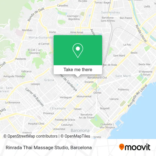 Rinrada Thai Massage Studio map