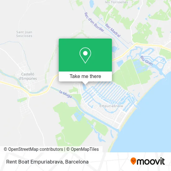 Rent Boat Empuriabrava map