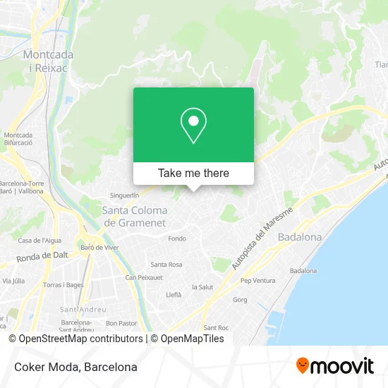 Coker Moda map