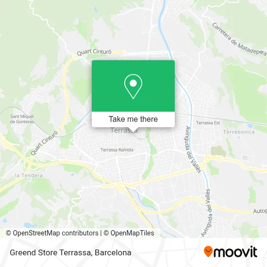 Greend Store Terrassa map