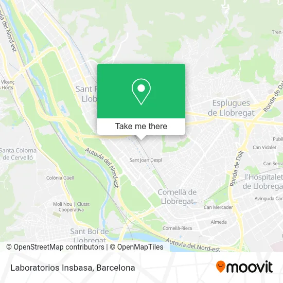 Laboratorios Insbasa map
