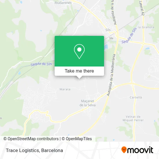 Trace Logistics map