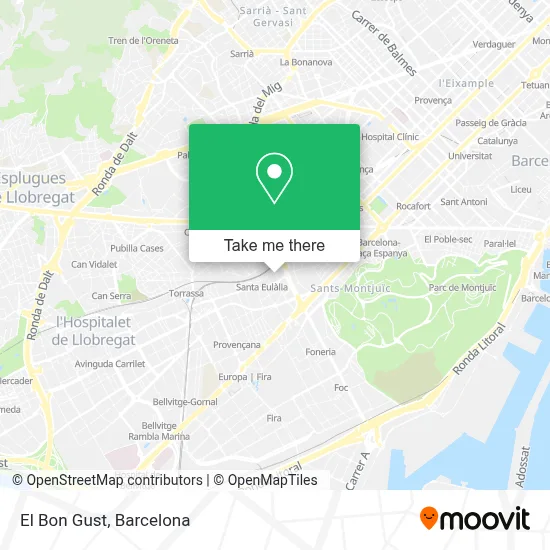 El Bon Gust map