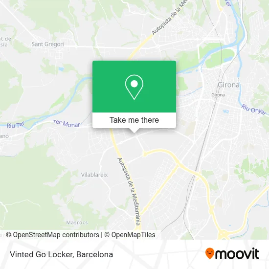Vinted Go Locker map