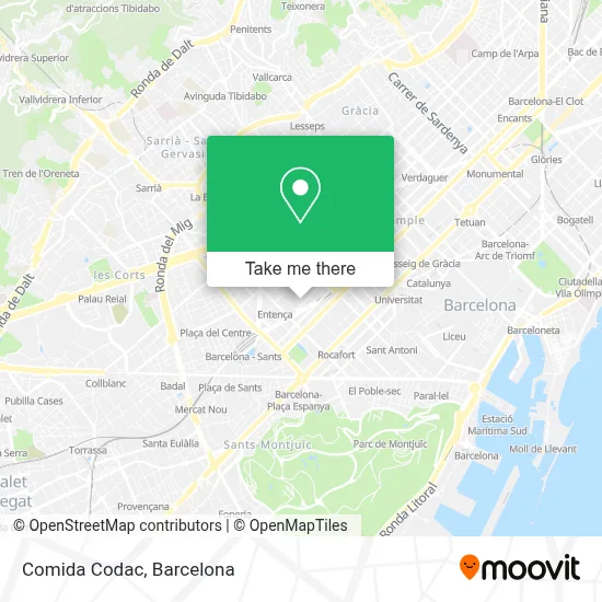 Comida Codac map