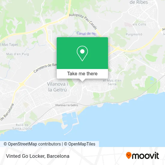 Vinted Go Locker map