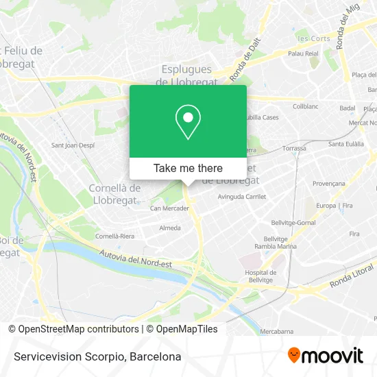 Servicevision Scorpio map