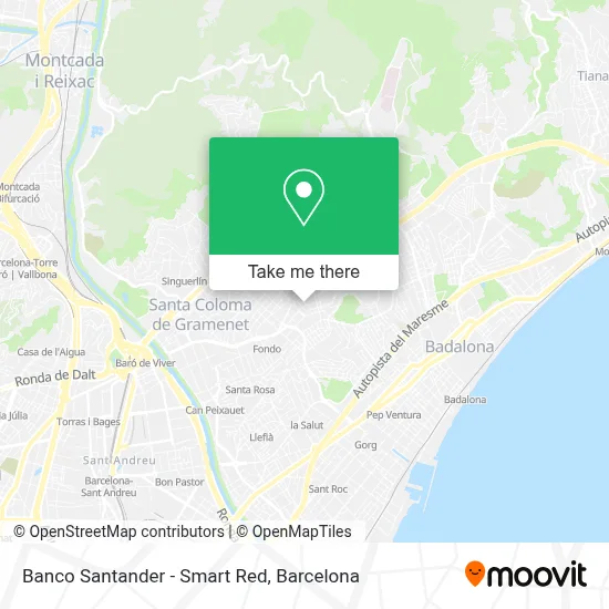 Banco Santander - Smart Red map