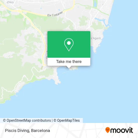 Piscis Diving map