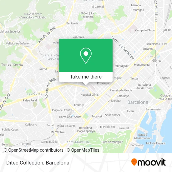Ditec Collection map