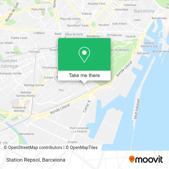 Station Repsol map