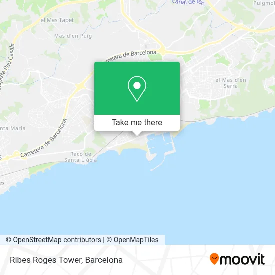 Ribes Roges Tower map