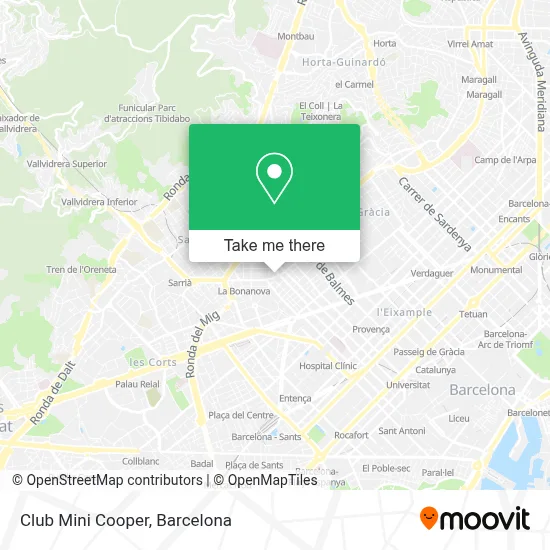 mapa Club Mini Cooper