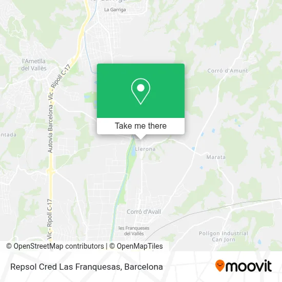 Repsol Cred Las Franquesas map